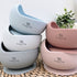 DAINTY DAISY - Light Grey Silicone Bowl and Spoon Set